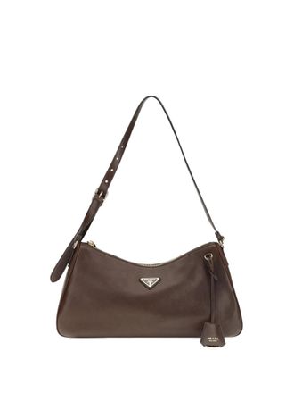 Prada Brown Aimee Large Shoulder Bag