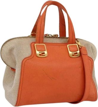 Fendi Pre-owned Handbags, female, Orange, Size: ONE SIZE Pre-owned Vintage Hand Bag
