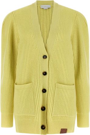Stella McCartney Yellow Thick knit cardigan