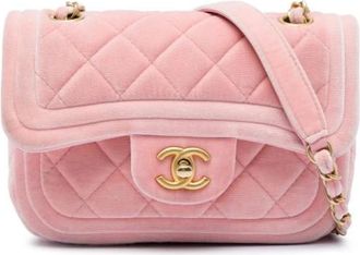 Chanel Borsa a spalla Chanel Vintage in velluto - - Pre-owned - Donna - Rosa - ONE SIZE