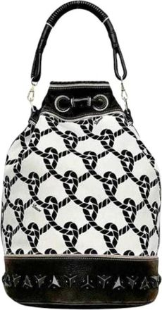 Loewe Pre-owned Shoulder Bag - Dames - Vintage Tas - Wit - ONE Size - Leer - Vintage