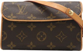Louis Vuitton Brown Coated Canvas Pouch (Pre-Owned)