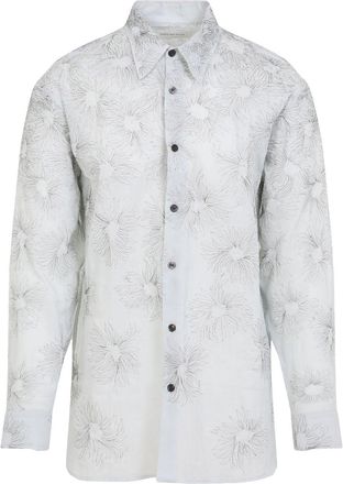 Dries Van Noten Floral Patterned Button-Up Shirt