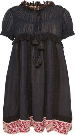 Chloé Abito corto stile impero - Blu