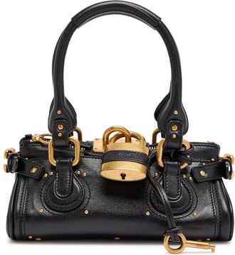 Chlo&eacute; Paddington Small Grained Leather Shoulder bag - Black - One Size