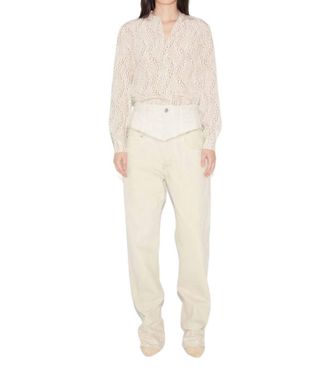 Isabel Marant Noemie Jean Pants In Ecru