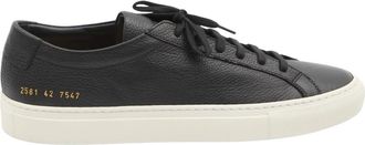 Common Projects Archilles Premium Leather Sneaker - Heren - Sneakers - Zwart - 44 EU - Leer - Schoenen