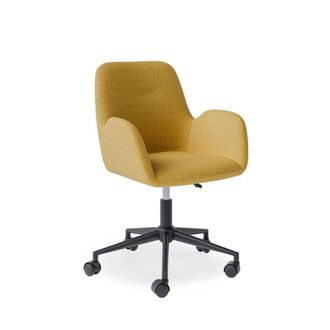 Koketto Home Silla de escritorio acolchada en mostaza