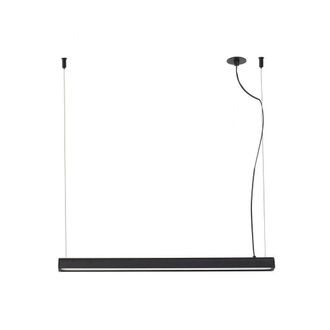 Netlighting Vico 60cm Black Pendant Lamp With Recessed Canopy