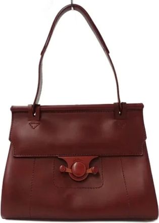 Ferragamo Pre-owned Tote Bags, female, Red, Size: ONE SIZE Pre-owned Leather shoulder-bags