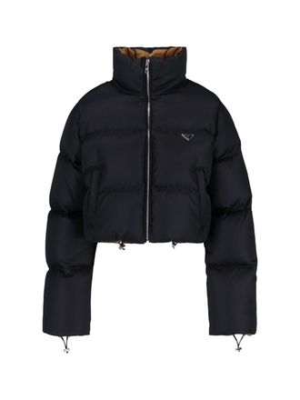 Prada Piumino Crop In Re-Nylon