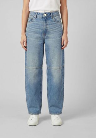 Ganni Jeans Stary a vita alta in denim con vestibilit&agrave; straight