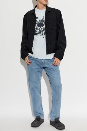 Paul Smith T-shirt With Print, Mens, Light Blue
