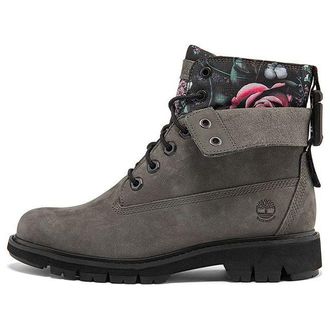Timberland (WMNS) Timberland Lucia Way 6 Inch Waterproof Roll Top Boots Grey and Floral A2KURW