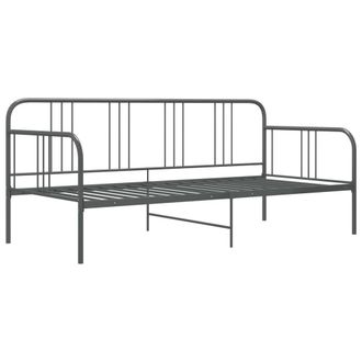 Berkfield Home Sofa Bed Frame Grey Metal 90x200 cm