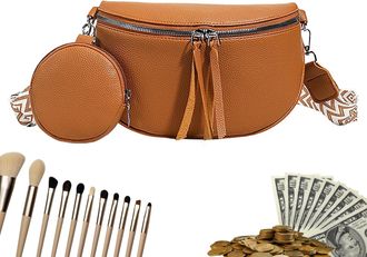 Generic Women Sling Bag - Single Shoulder Backpack, Ergonomic Purse with Adjustable Strap and Multiple Compartments, Portable Carry for Gym Festival School Ca