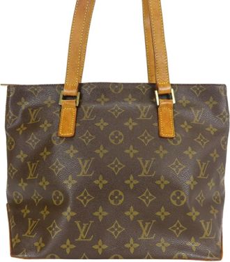 Louis Vuitton Brown Monogram Leather Tote Bag (Pre-Owned)
