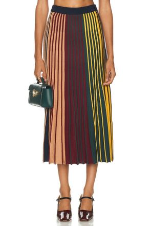 Simon Miller Celia Knit Midi Skirt In Multi Color