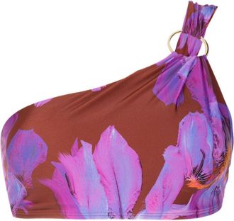 Lenny Niemeyer floral-print bikini top - Purple