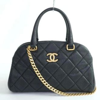Chanel Pre-owned Leren Handtas - Dames - Pre-owned - Zwart - Maat: ONE Size Leer