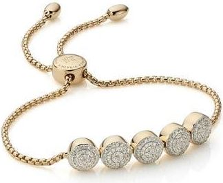 Monica Vinader Fiji Diamond Chain Bracelet in Gold at Nordstrom Rack