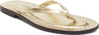 Jeffrey Campbell Katrina Flip Flop in Gold at Nordstrom, Size 11