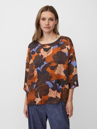 Masai MaBramila 3/4 Sleeve Round Neck Blouse in Autumnal at Nordstrom, Size Xx-Large