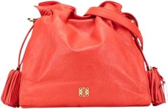 Loewe Pre-owned Bucket Bags, female, Red, Size: ONE SIZE Pre-owned Leather crossbody-bags