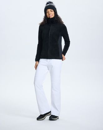 Icepeak Fleecejacke ICEPEAK ICEPEAK ELLAVILLE, Damen, Gr. XXL (48/50), basic schwarz, Obermaterial: 100% Polyester, Jacken Fleecejacke, sportlicher Stil, schn