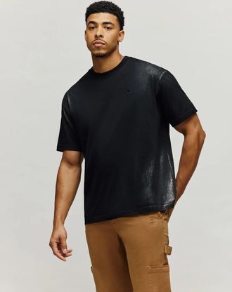 Psycho Bunny Mens Maddox Oversized Fit Tee 001 BLACK / XXL