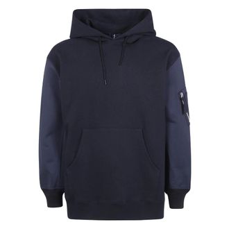 Comme Des Gar&ccedil;ons Hoodies & sweatvesten, Heren, Blauw, XL, Katoen, Sweatshirt met Dubbele Mouwstof