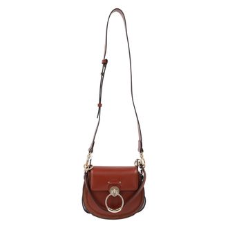 Chloé Chloé Womens Small Tess Bag Brown Calfskin - One Size