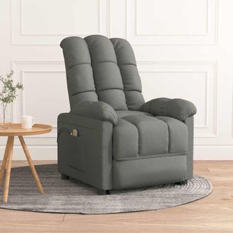 vidaXL Vidaxl - Sill&oacute;n De Masaje El&eacute;ctrico Tela Gris Oscuro