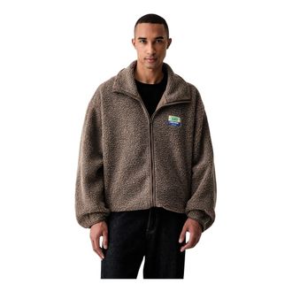 American Vintage Hoktown Jacket - Heren - Jassen - Bruin - Maat: S Fleece