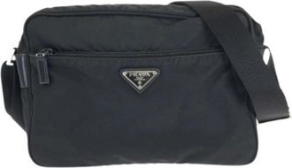 Prada Pre-owned Tessuto Nylon Shoulder Bag - Dames - Vintage Schoudertas - Zwart - ONE Size - Nylon - Vintage