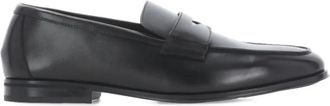 Doucal's penny leather loafers - Black