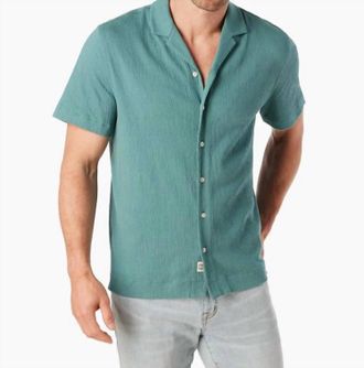 Fair Harbor Babylon Camp Shirt In Sea Green