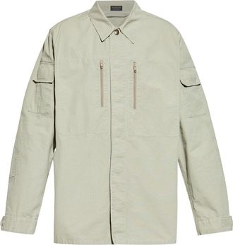 Balenciaga cotton shirt jacket - Neutrals