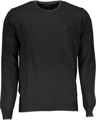 North Sails Klassieke Pasvorm Wol Crew Neck Sweater - Heren - Ronde hals truien - Zwart - 2XL - Wol - Truien & Vesten