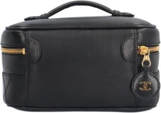 Chanel Pre-owned Mini Bag - Dames - Vintage Mini Tas - Zwart - ONE Size - Leer - Vintage