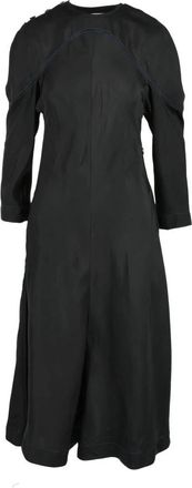 Jil Sander Zijdenmix Maxi Jurk - Dames - Maxi kleedjes - Zwart - M - Kleedjes