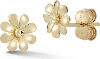 Ember Fine Jewelry Flower Stud Earrings in Gold at Nordstrom Rack