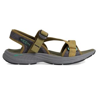 Keen Leiki Open Toe Textile Womens Outdoor Sandals - Martini Olive Granite Green - Size:UK 7.5