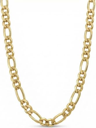 Pompeii3 14k Yellow Gold-filled Solid Figaro Link Chain Necklace