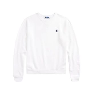Polo Ralph Lauren Sweatshirts, female, White, Size: M Casual Long Sleeve Sweatshirt