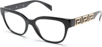 Versace Zwarte Optische Bril Klassieke Stijl - Dames - Brillen - Zwart - 54 MM - Accessoires