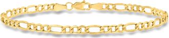 Ross-Simons 3.5mm 14kt Yellow Gold Figaro-Link Bracelet