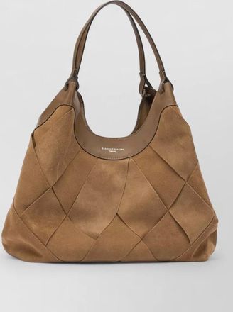 Gianni Chiarini quilted suede shoulder bags with top handles