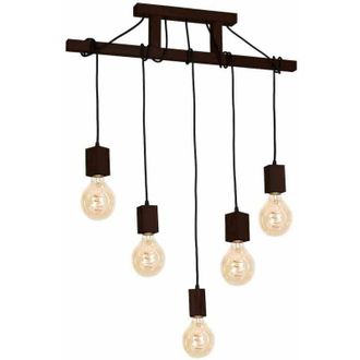 Milagro L&aacute;mpara colgante jack 5xE27 Nogal