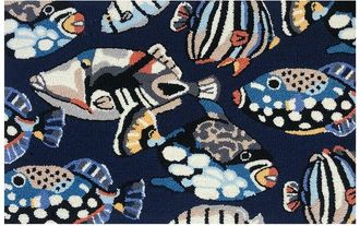 The Rug Market Pattern Fish Toss 30x48 Doormat